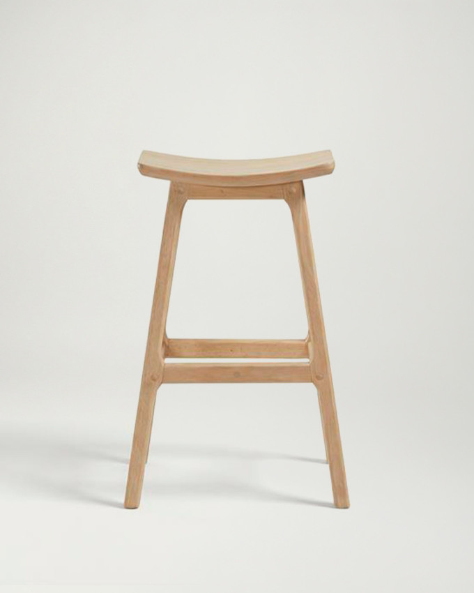 Taburete madera natural cocina LORIA