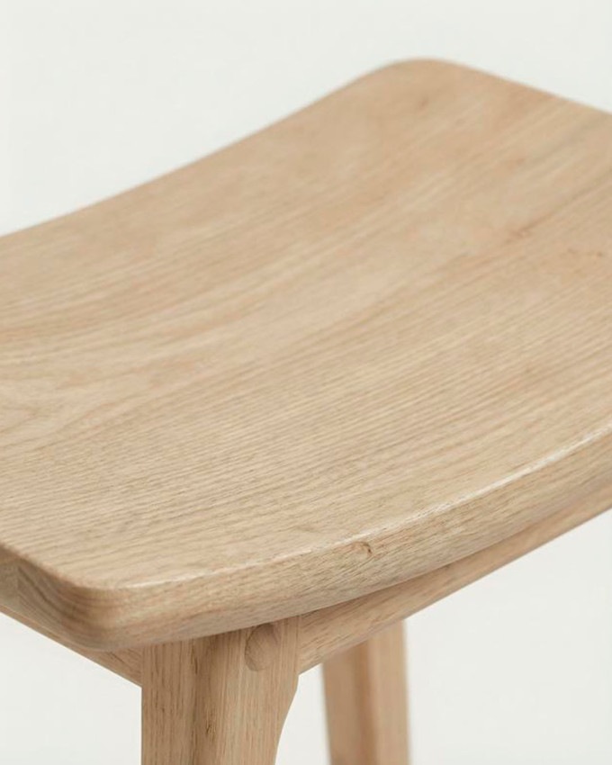 Taburete madera natural cocina LORIA
