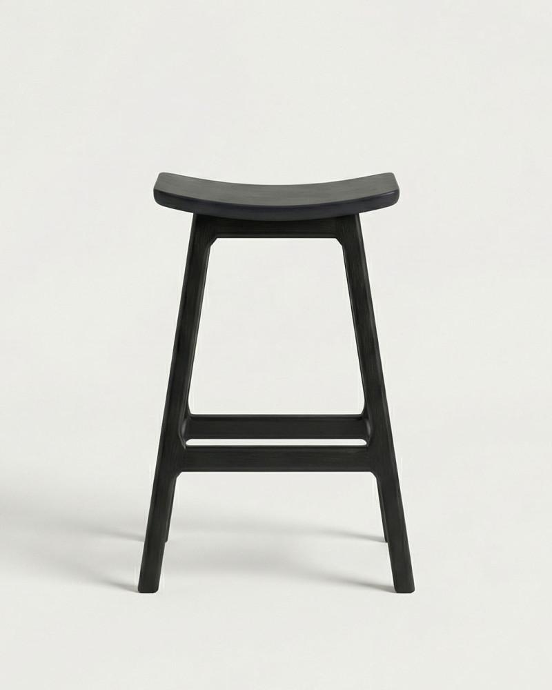 Taburete madera natural cocina LORIA | Rey Home