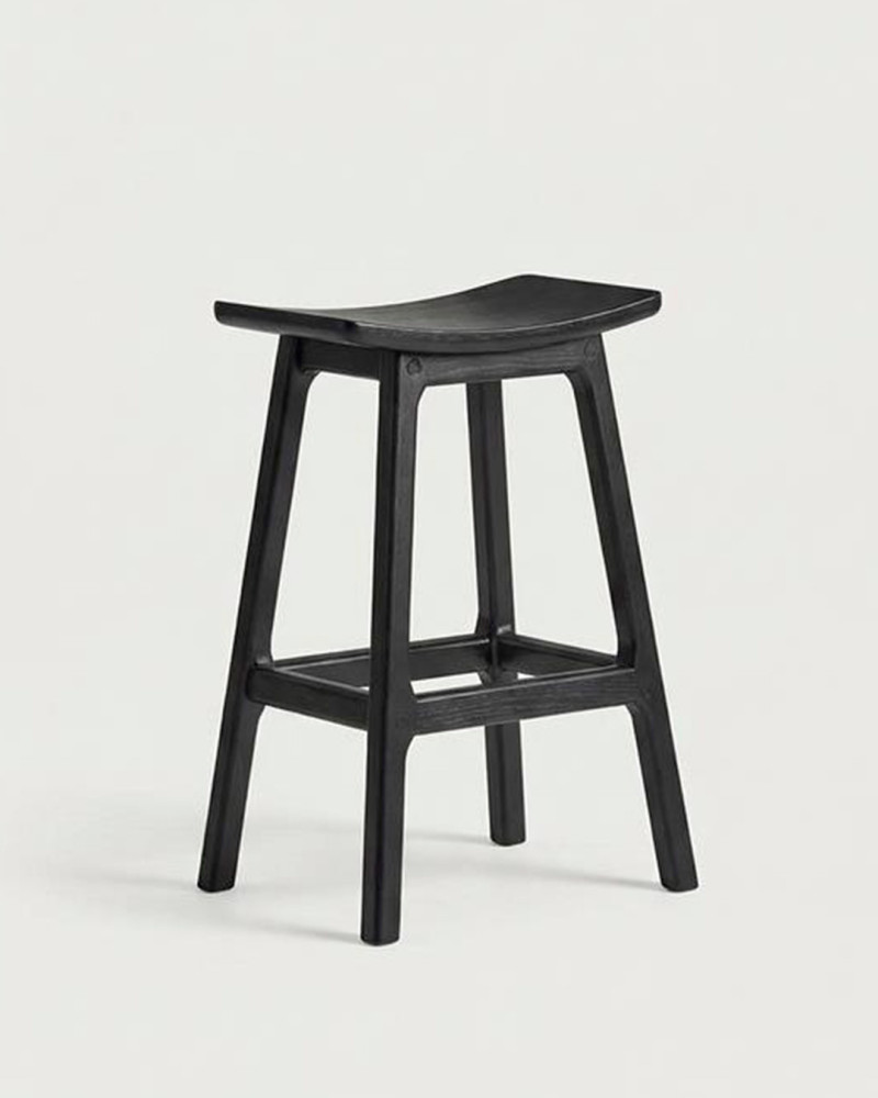 Taburete madera natural cocina LORIA | Rey Home