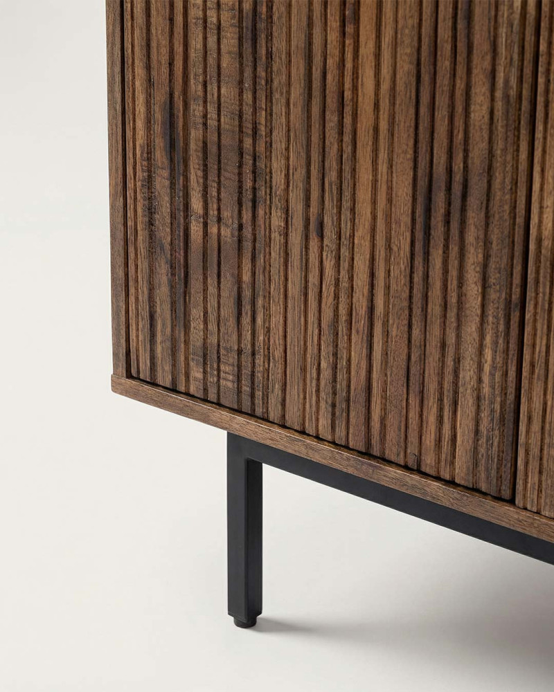 Aparador madera de mango  pata metálica ARTICO-detalle