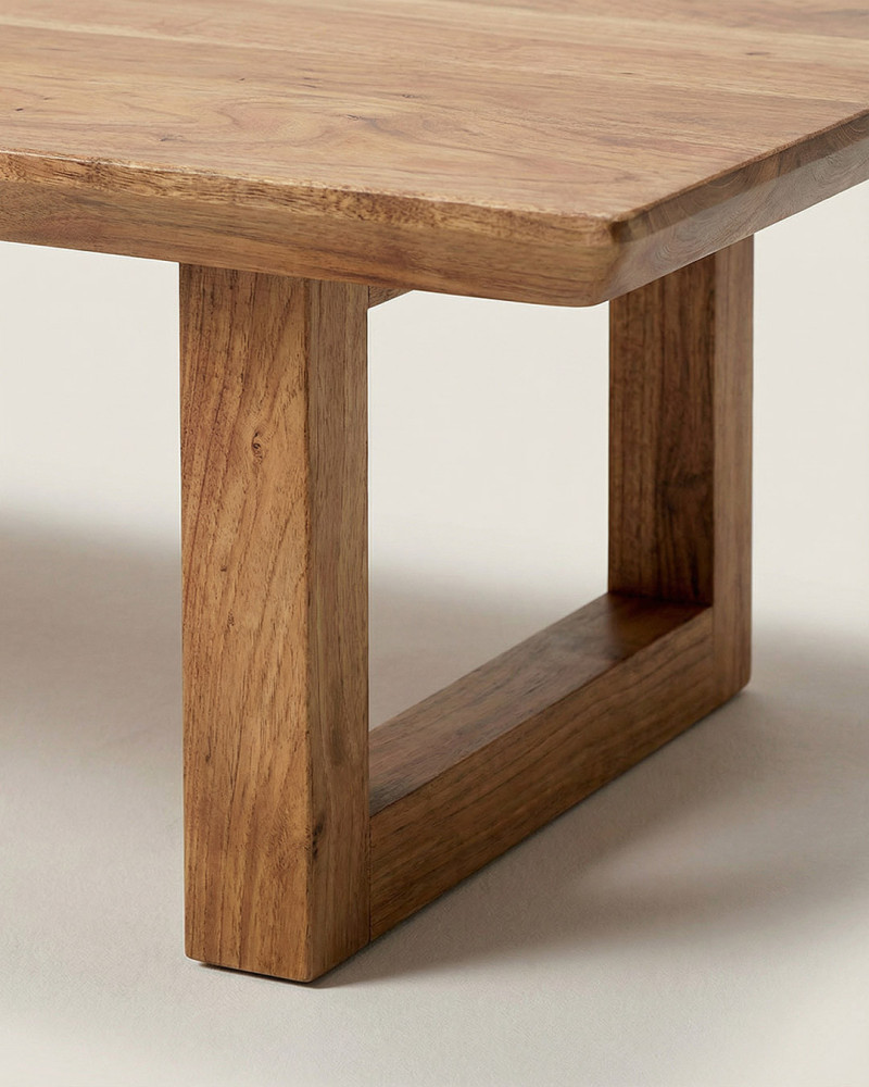 Mesa de centro de madera KOAN-detalle