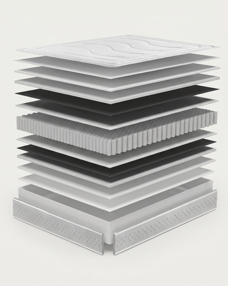 Colchon muelle ensacado visco gel PURE NORDENA construcción