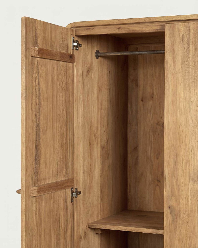 Armario teca maciza 4 puertas XAREN-detalle