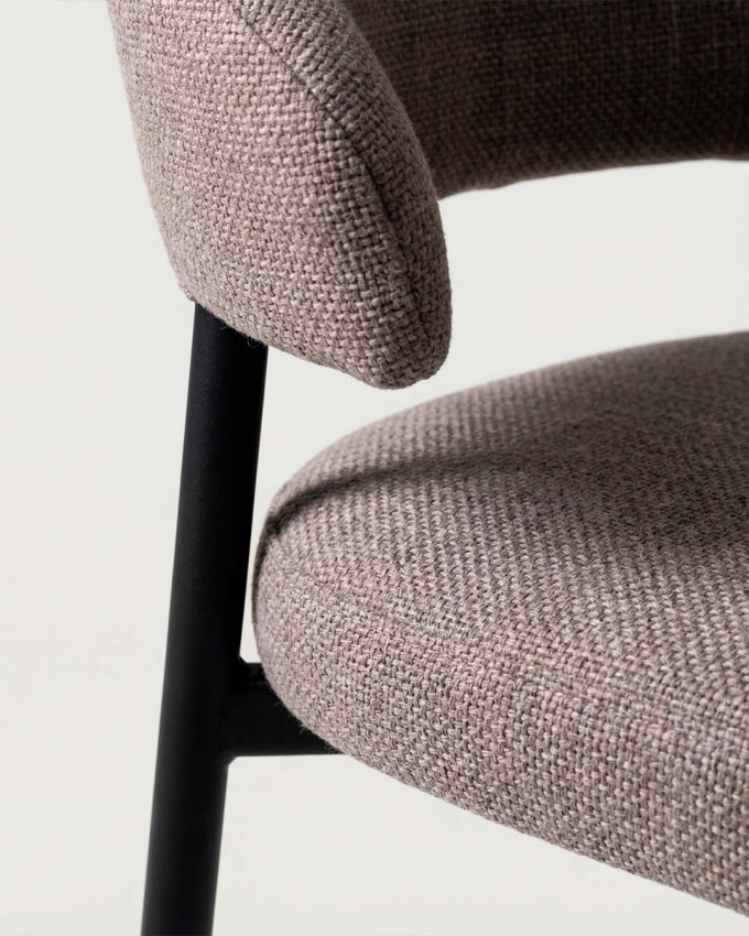 Pack 2 sillas comedor taupe ELSA