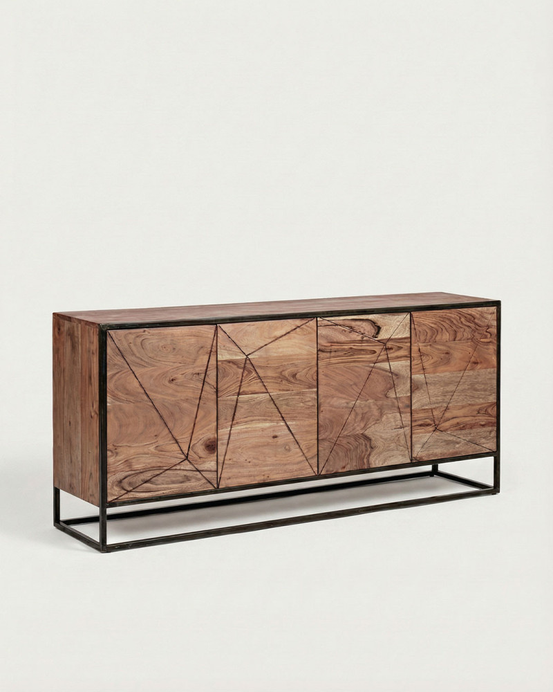 Aparador de madera con diseño | Elegancia artesanal en reyhome.com