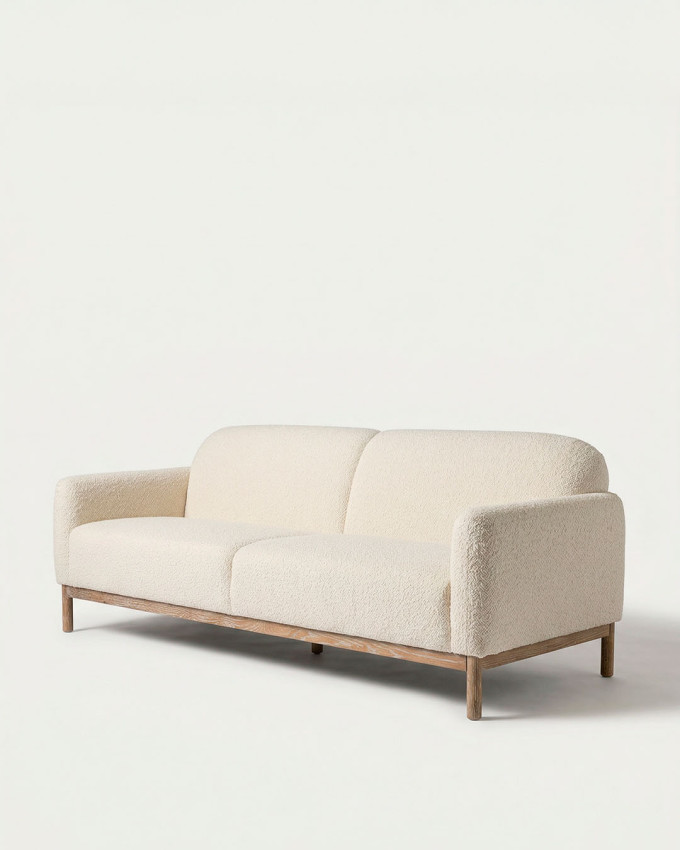 Sofá patas madera ECO