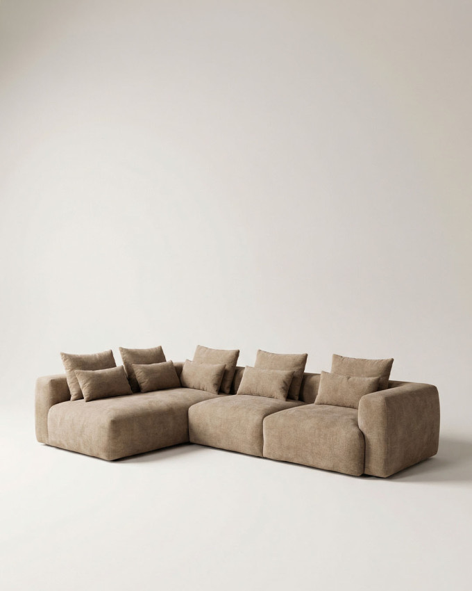 Sofá chaiselonge  SAVER-beige lado