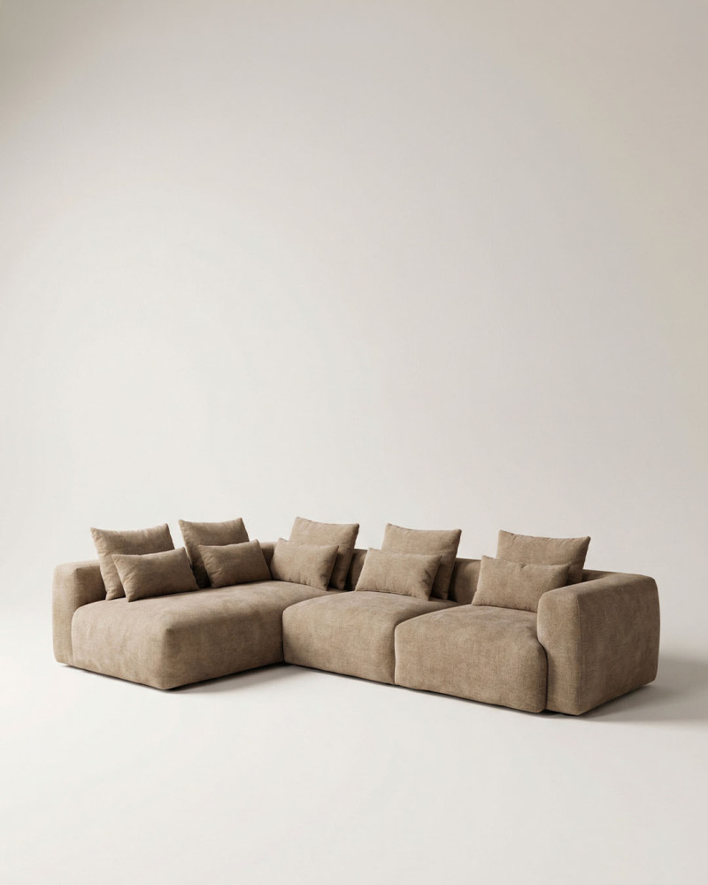 Sofá chaiselonge  SAVER-beige lado