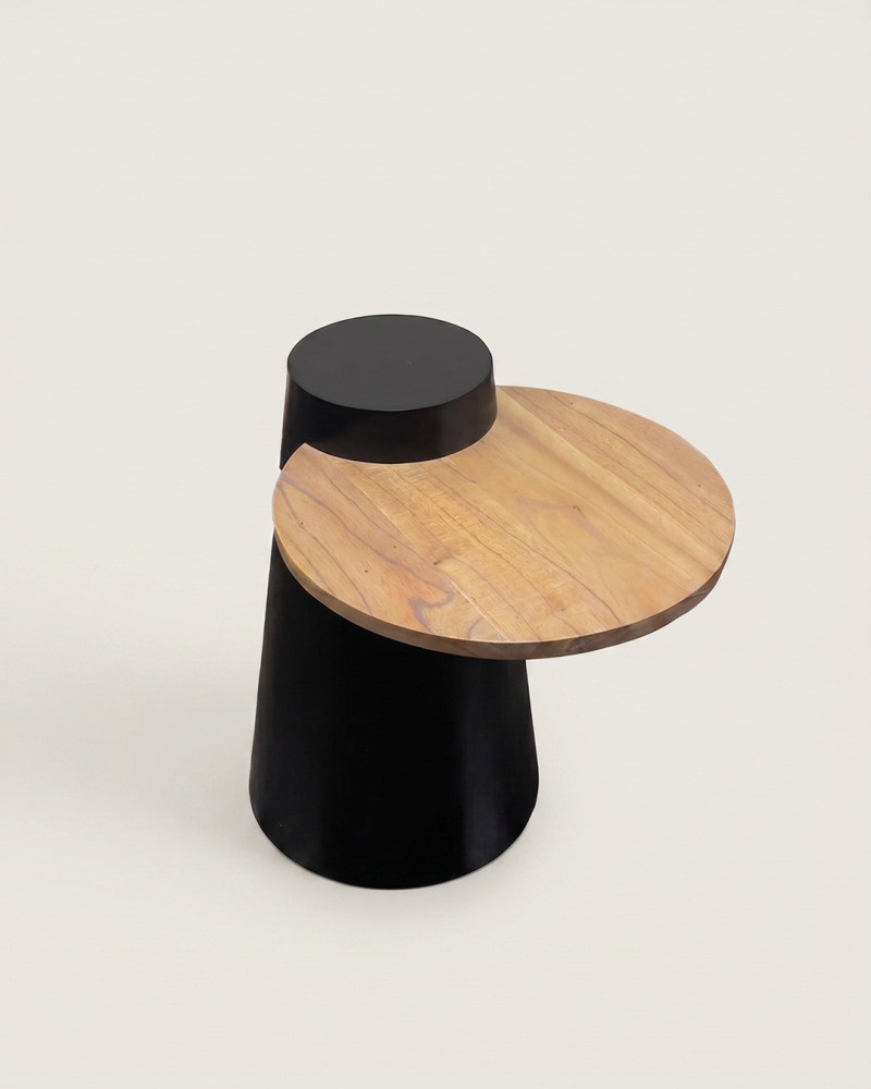 Mesa Auxiliar Alma Bicolor LARZEN | Rey Home