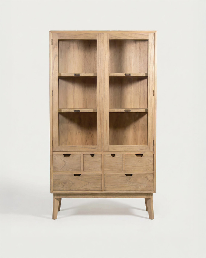 Vitrina scandinava 6 cajones y 2 puertas TAVIK