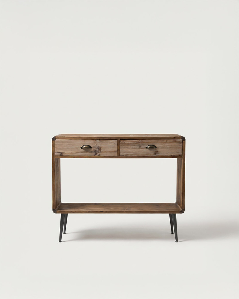 Recibidor madera metal GAVEN frontal