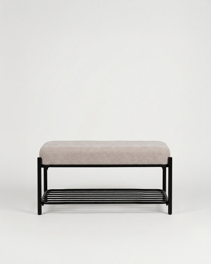 Banco tapizado estructura metal ROMEL