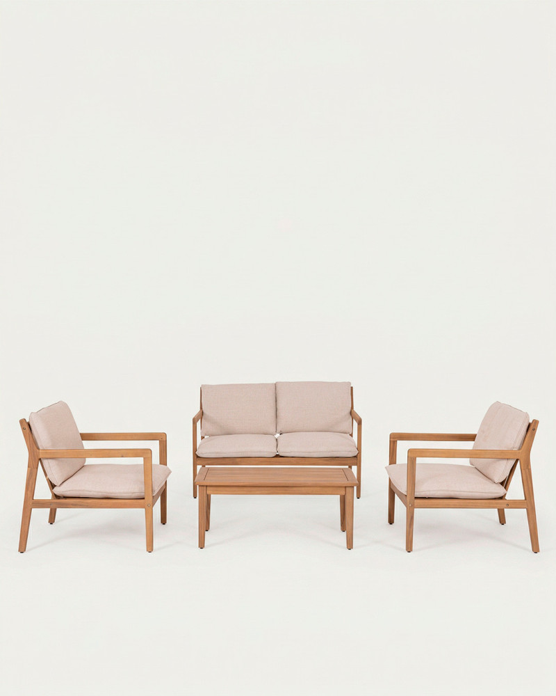 Conjunto sofá y mesa de exterior TORVIK-frente