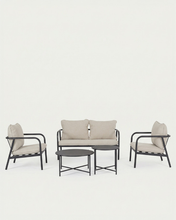 Conjunto sofás y mesas exterior  SOLVIA