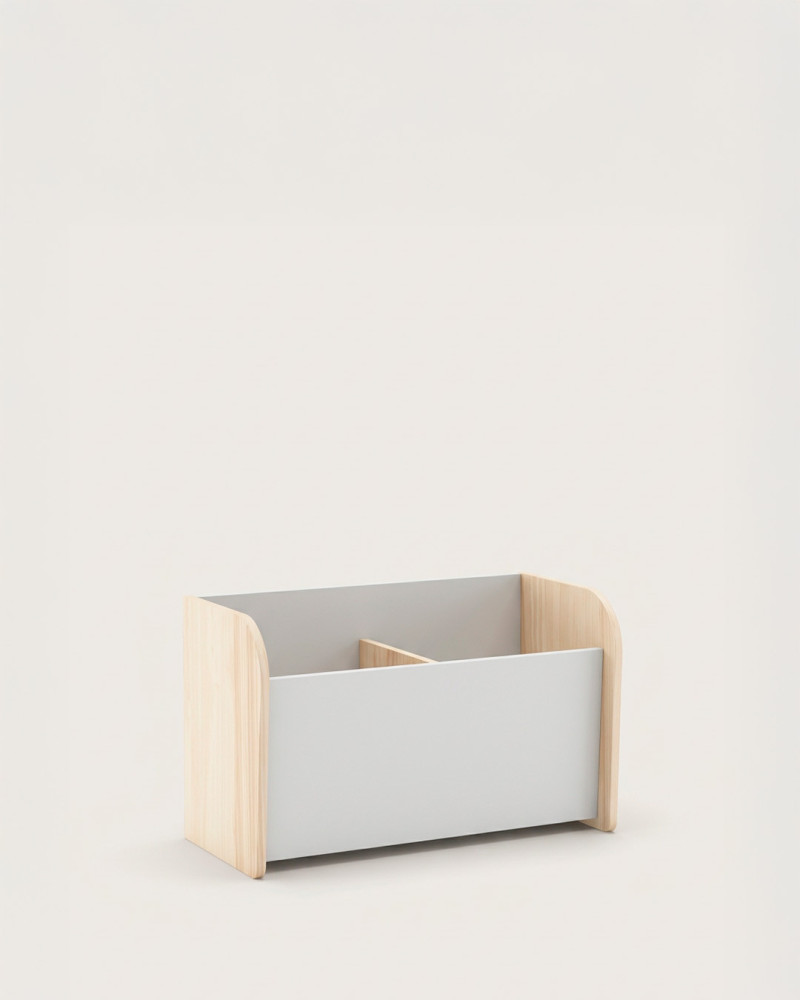 Baul infantil NORDIS blanco izquierda