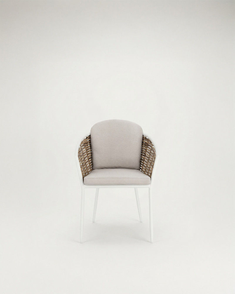 Silla exterior ORBEL-blanco frente