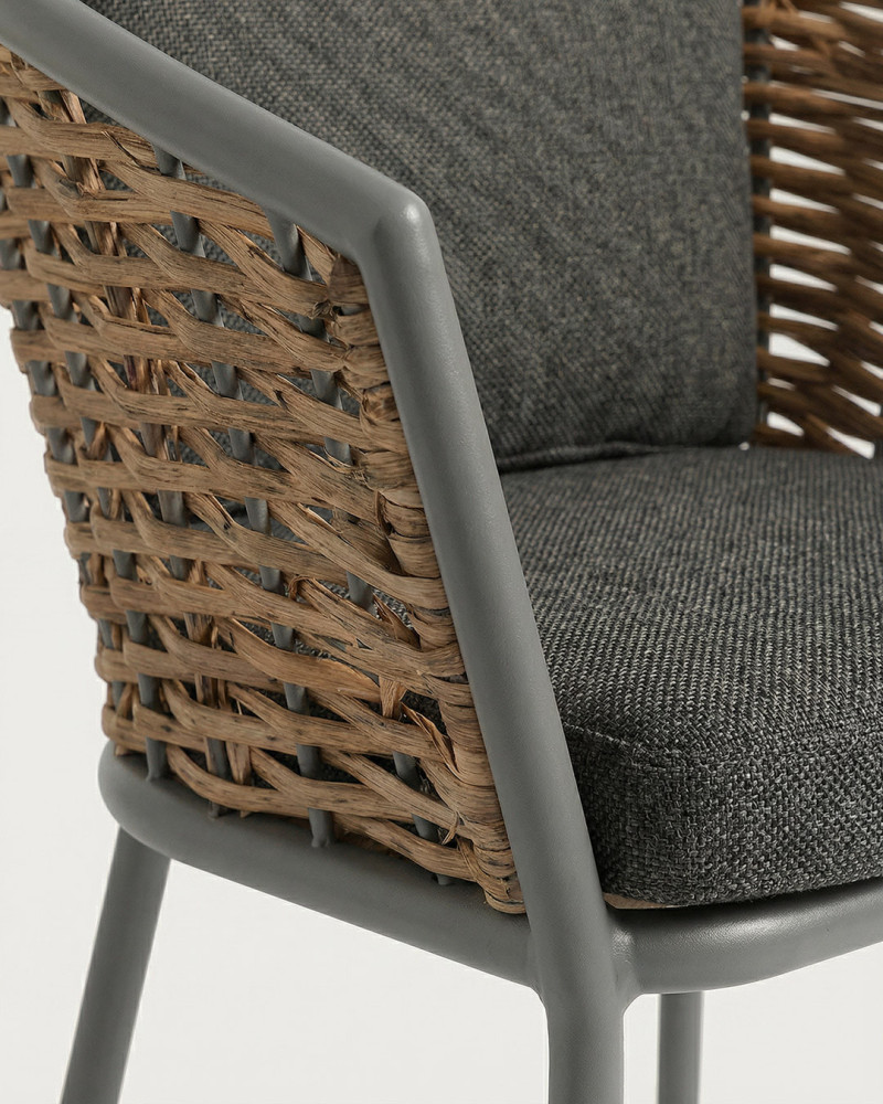 Silla exterior ORBEL-antracita detalle