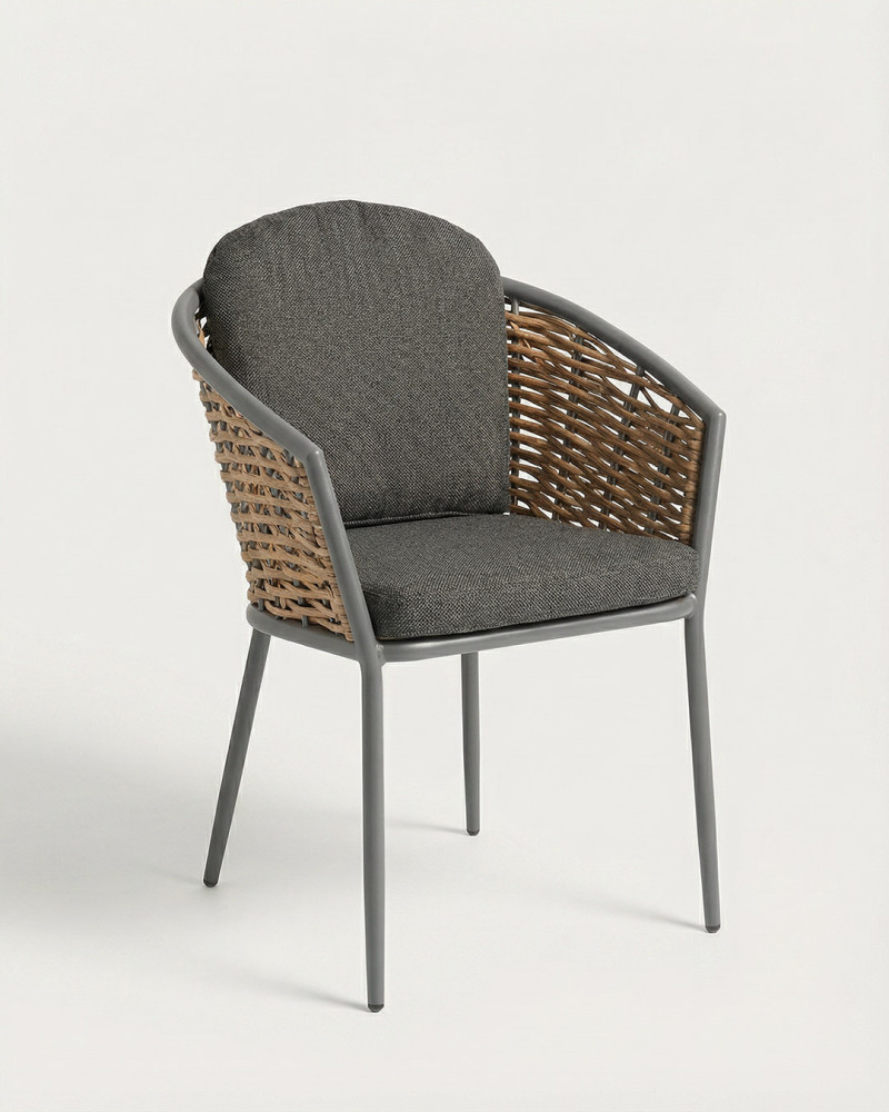 Silla exterior ORBEL-antracita lado