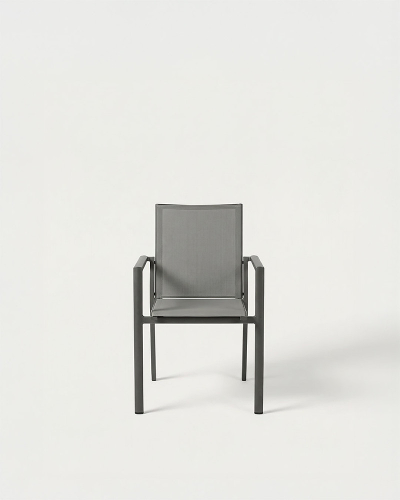 Silla exterior LENIA-antracita frente
