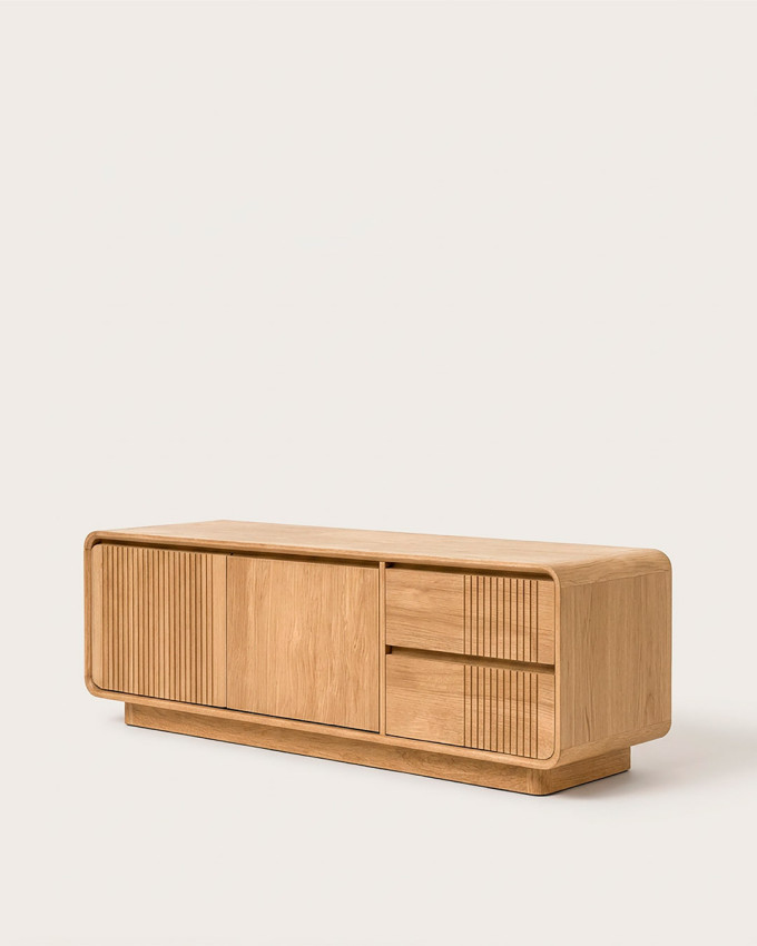 Mueble TV  en madera de teka ELANA