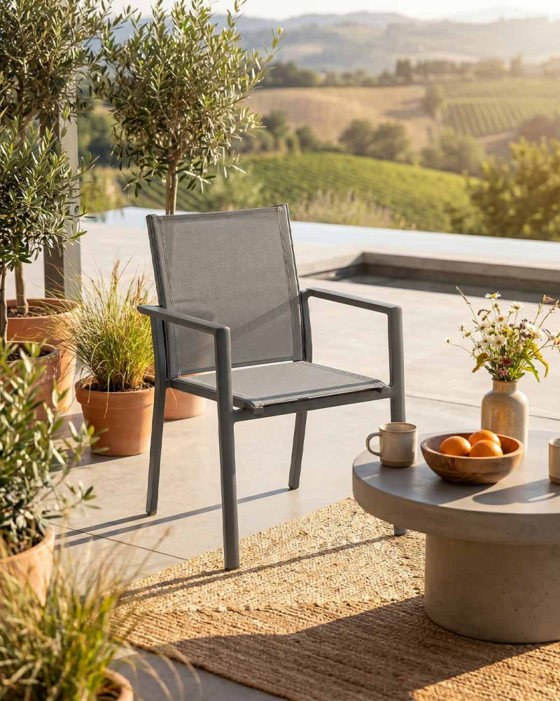 Silla exterior LENIA-ambiente antracita