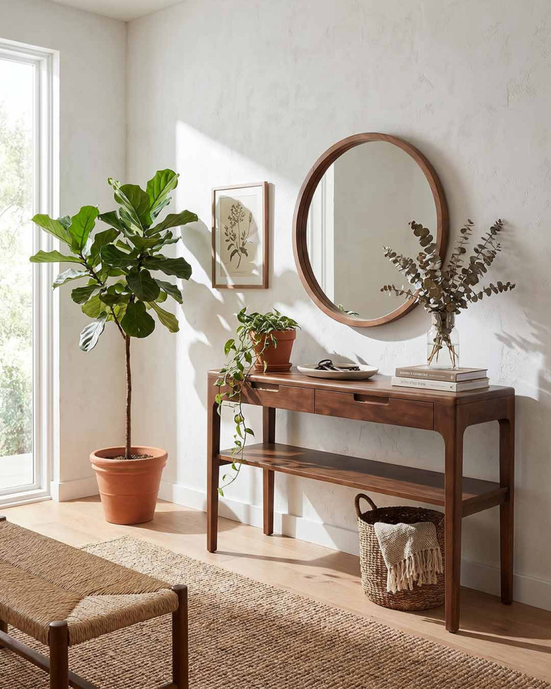 Recibidor madera caoba FAREN-ambiente