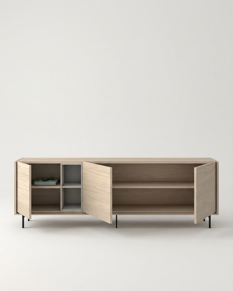 Mueble de televisión 3 puertas y un hueco LAYRA-fretne