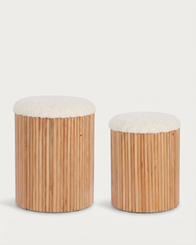 Set de 2 Pufs KASVOR