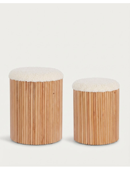 Set de 2 Pufs KASVOR