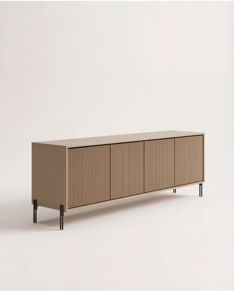 Mueble TV con patas metálicas NOA derecha