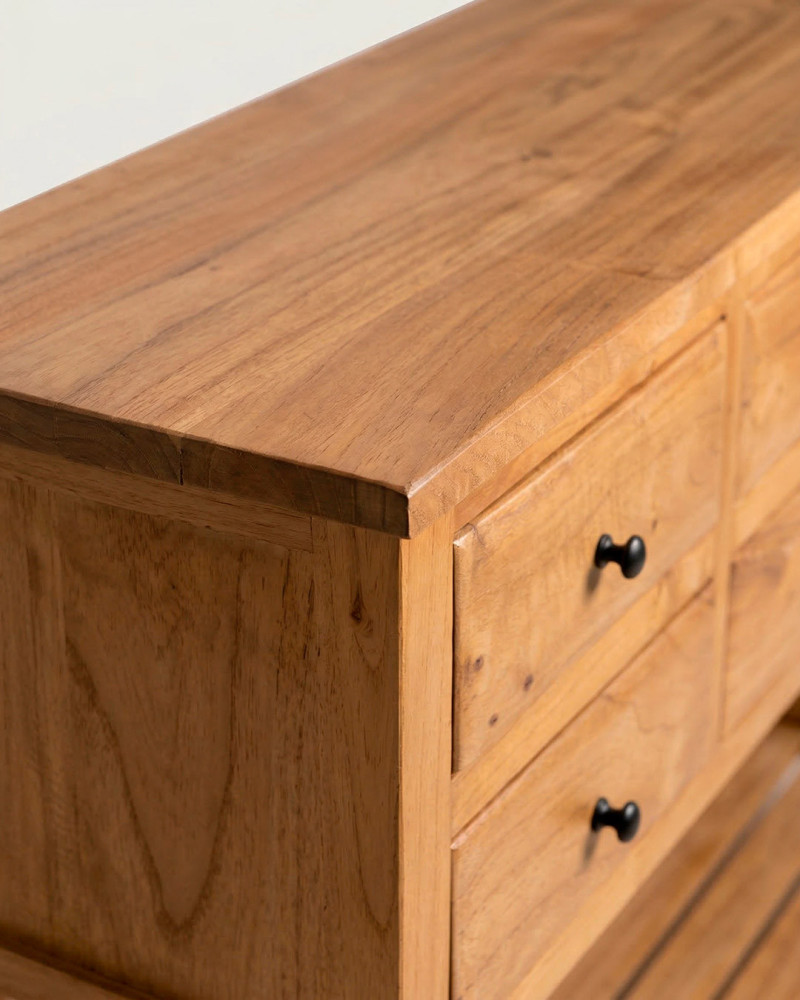 Recibidor natural madera BRENIK detalle