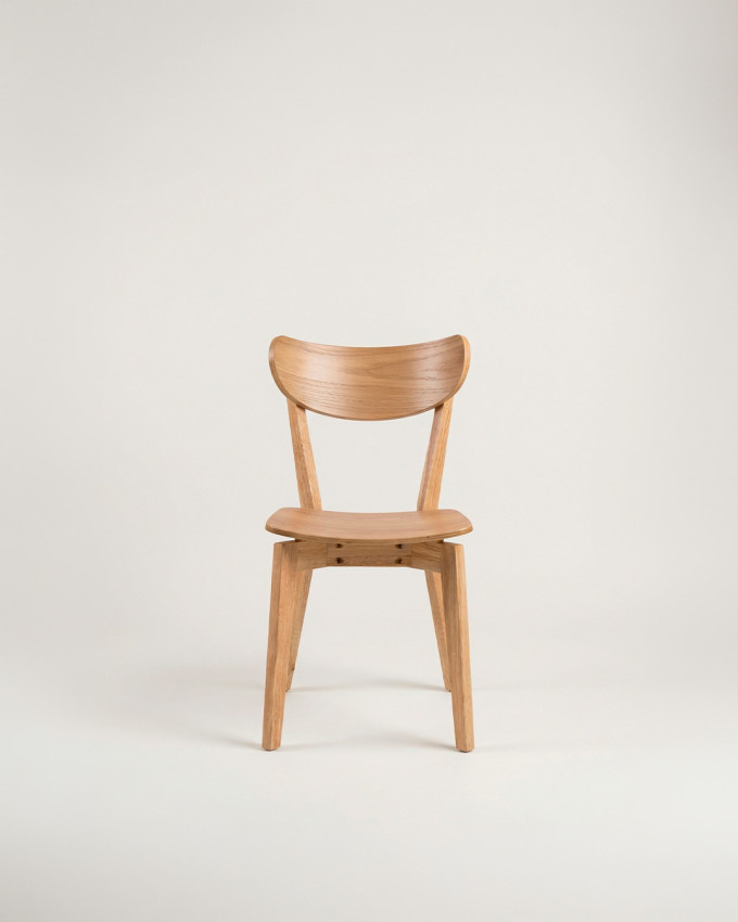 Pack de 2 siilas de comedor roble VALI