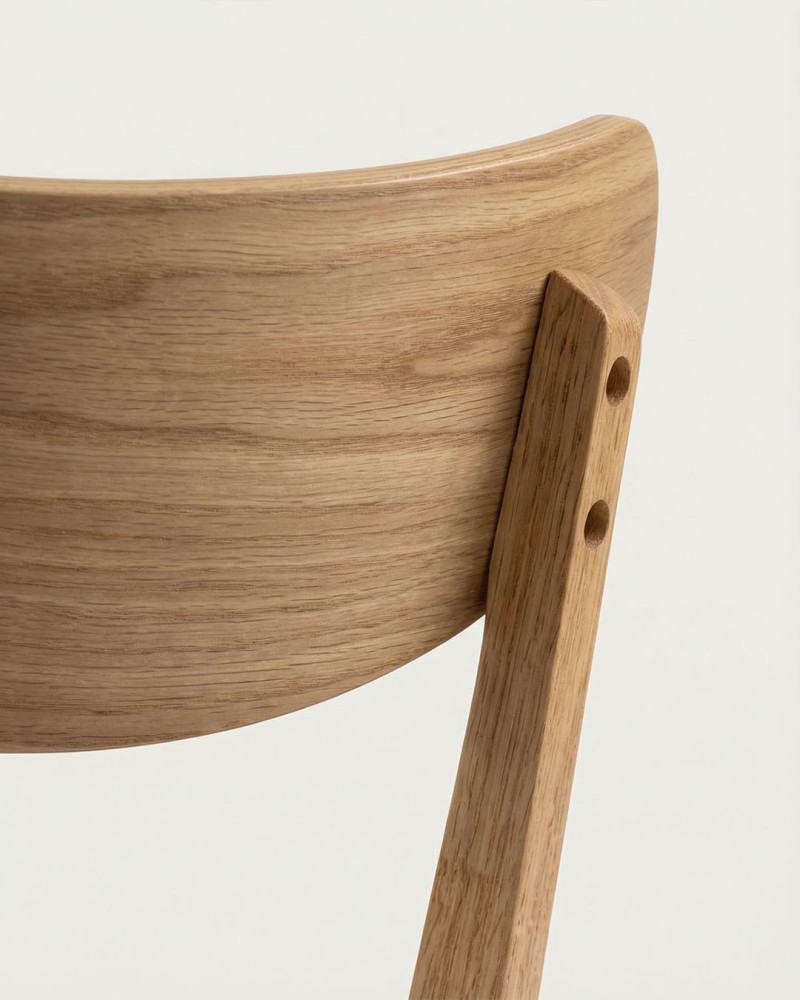 Pack de 2 siilas de comedor roble VALI-detalle