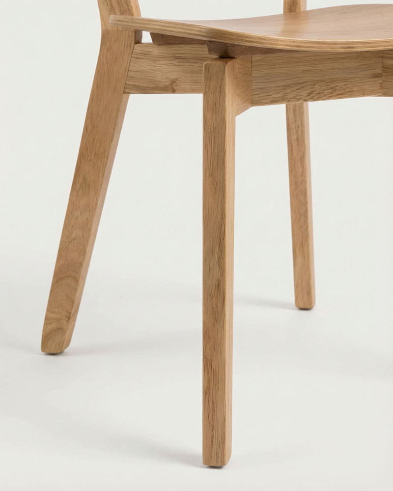 Pack de 2 siilas de comedor roble VALI-detalle