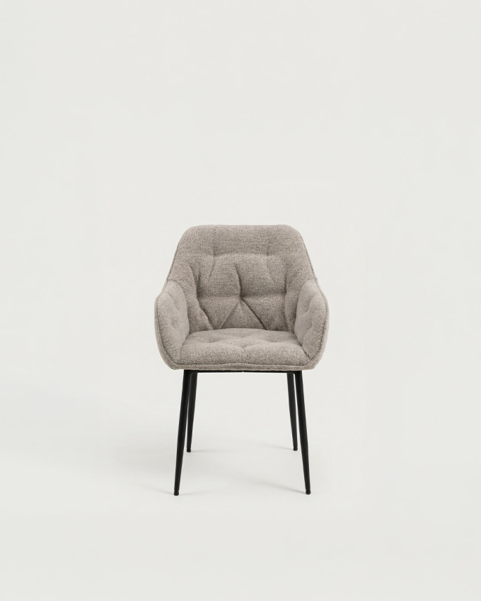 Pack de 2 sillas comedor beige CLEMENS
