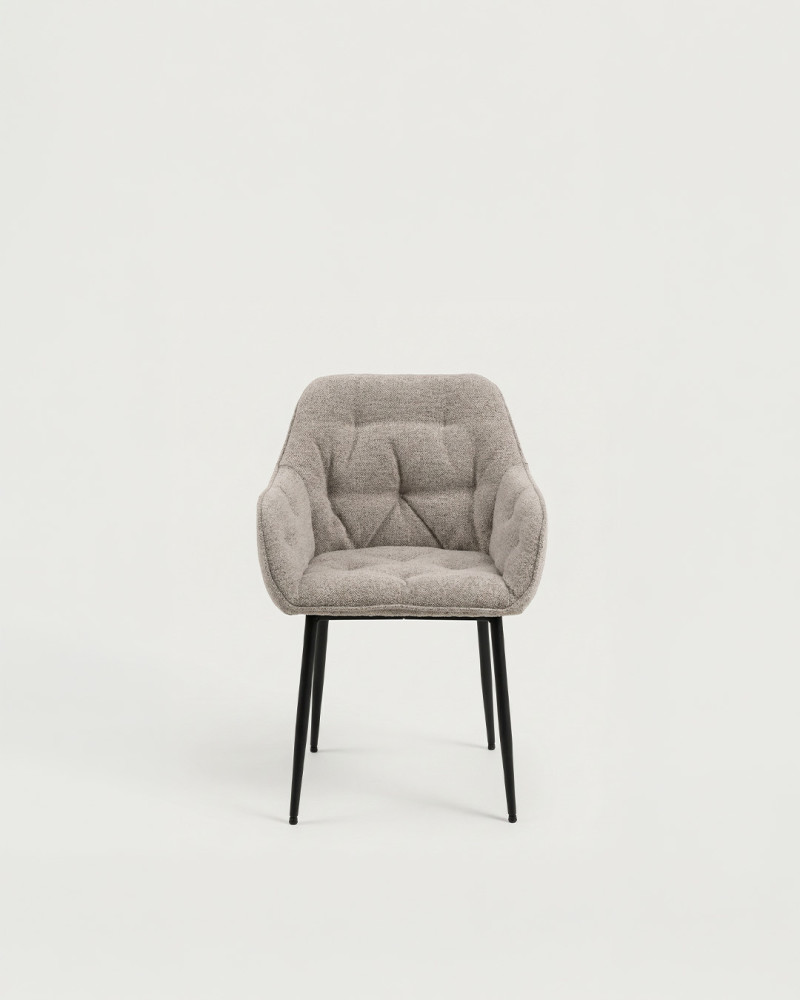 PACK DE 2 SILLAS COMEDOR BEIGE CLEMENS | Rey Home