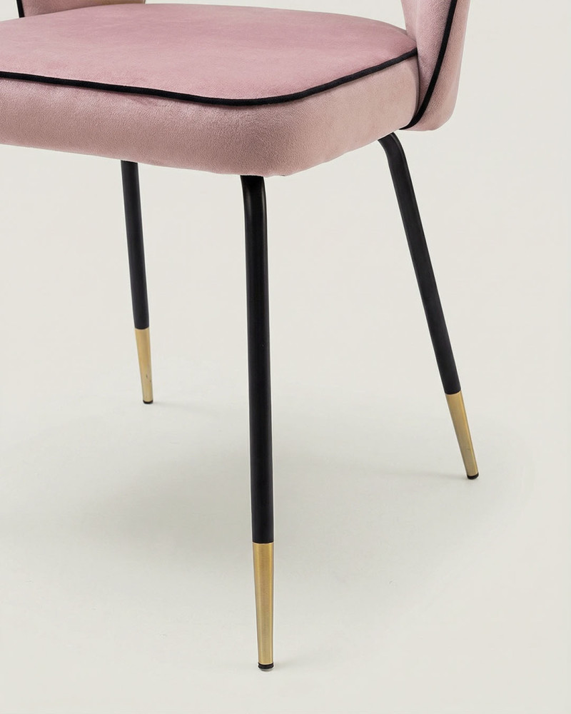 Silla de comedor VELVET detalle de patas