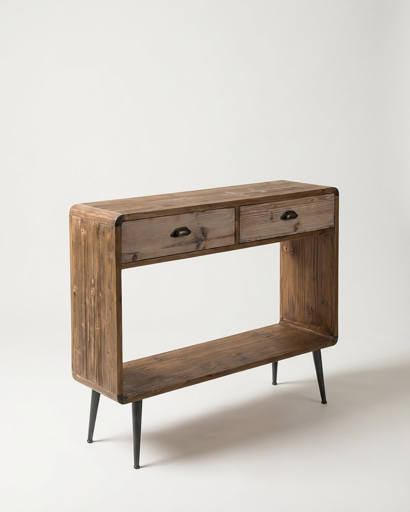 Recibidor madera metal GAVEN derecha