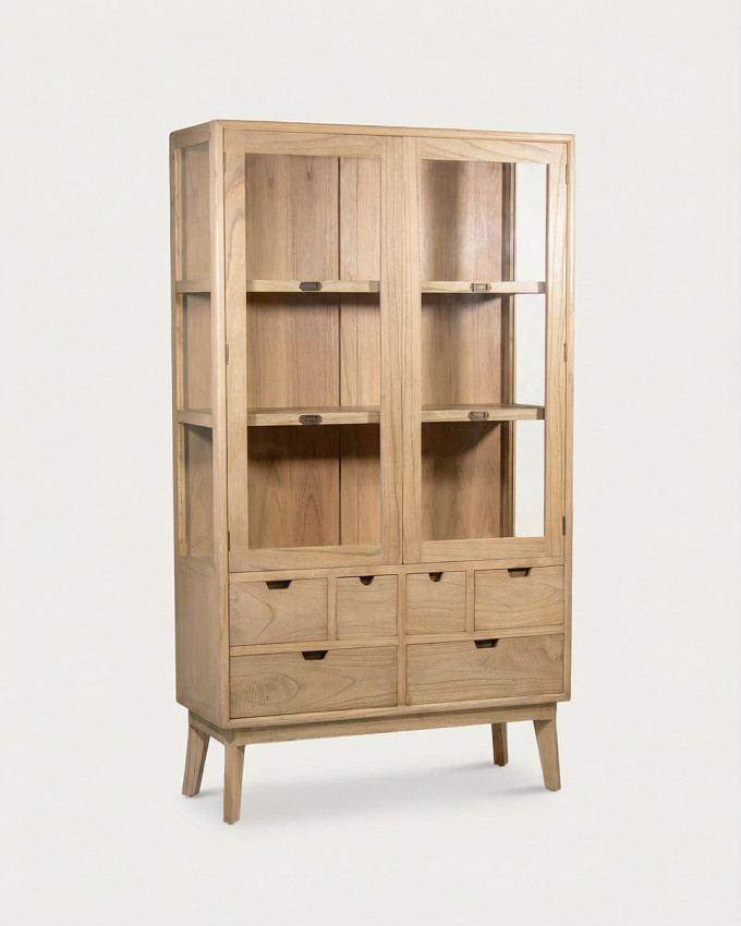 Vitrina scandinava 6 cajones y 2 puertas TAVIK