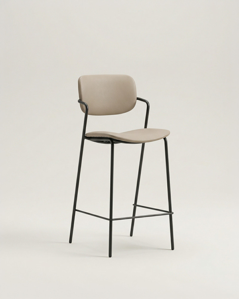 Taburete regulable MURANO izq taupe