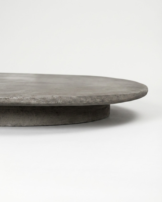 Mesa comedor microcemento y roble VERKAN