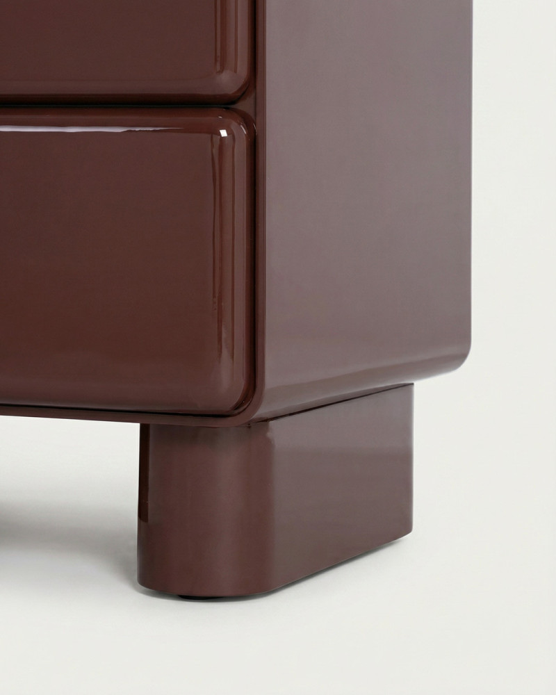 Mesita Cuadrada Lacado Crema BELSAR | Rey Home