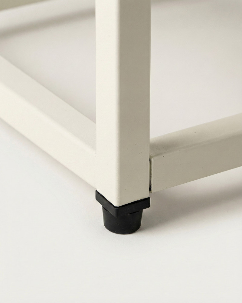 Mesita Terracota Acero LUNARO | Rey Home