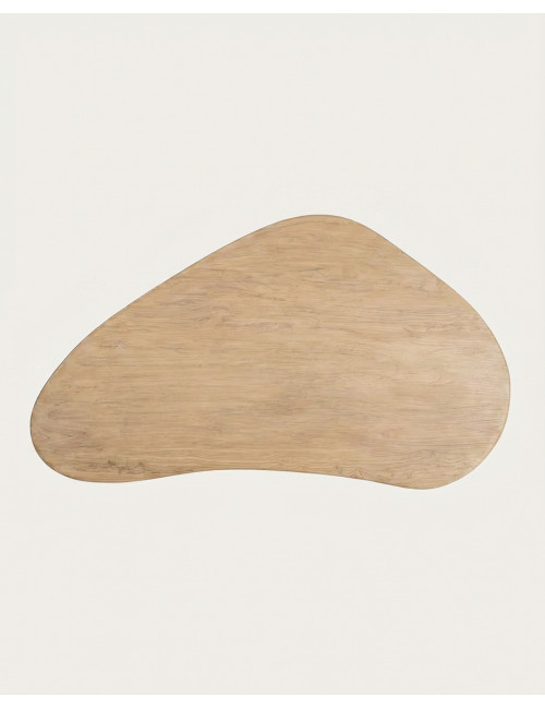 Mesa centro madera de olmo SOLARA detalle
