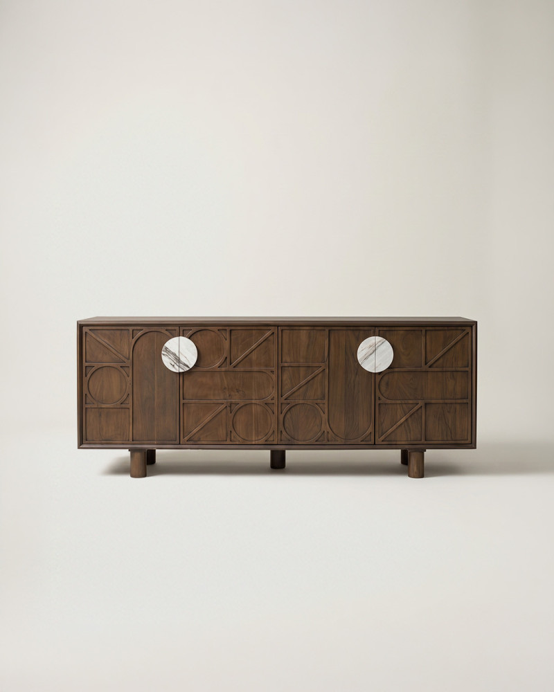 Aparador NARATI Large 4 puertas de madera de acacia