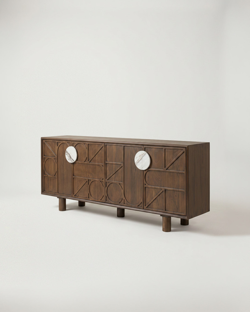 Aparador NARATI Large 4 puertas de madera de acacia