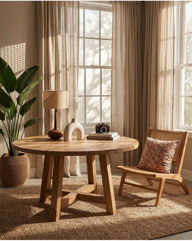 Mesa de comedor redonda MAGNOLIA