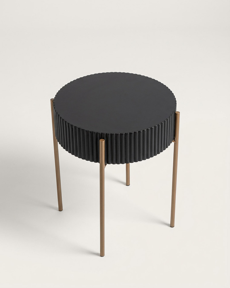 Vista perspectiva Mueble auxiliar acero NAYOR derecha