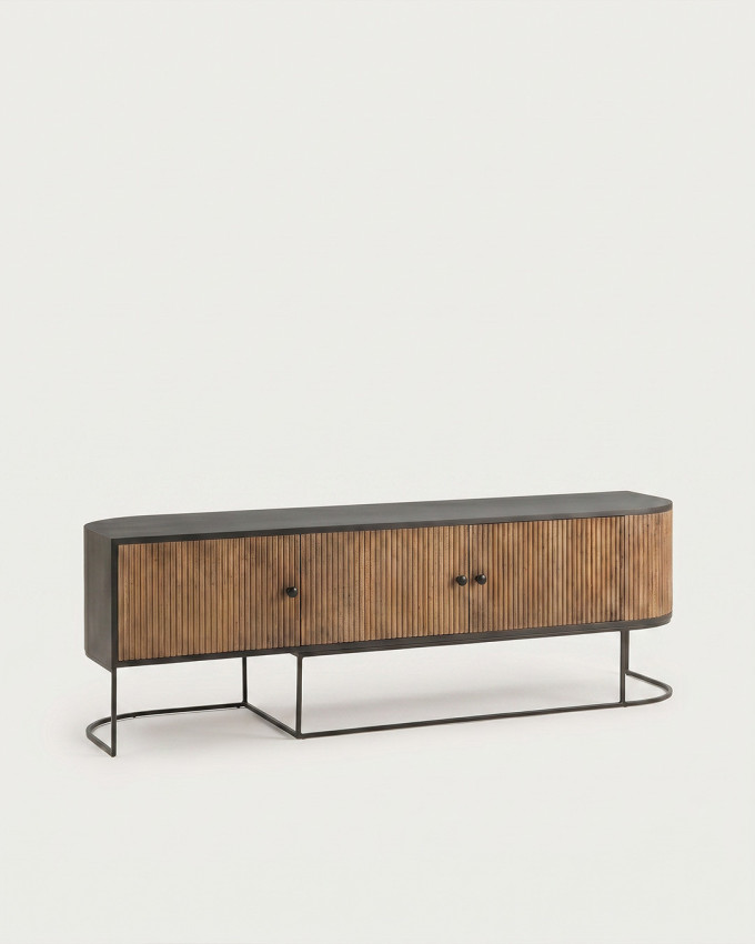 Mueble TV 3 puertas formas redondeadas NORIVA